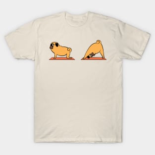 Pug Downward Dog T-Shirt